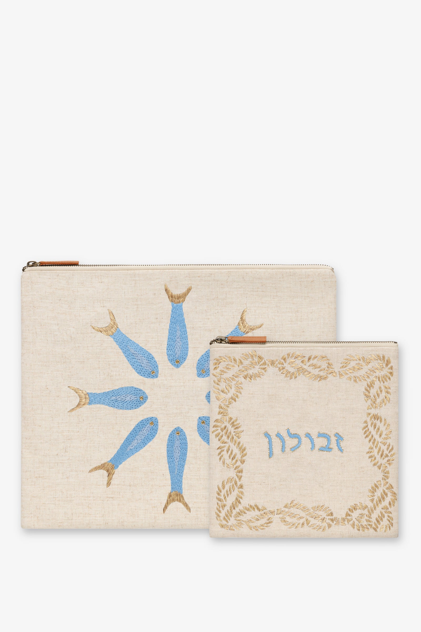 Zebulun Tallit and Tefillin Bag Set, Wheat