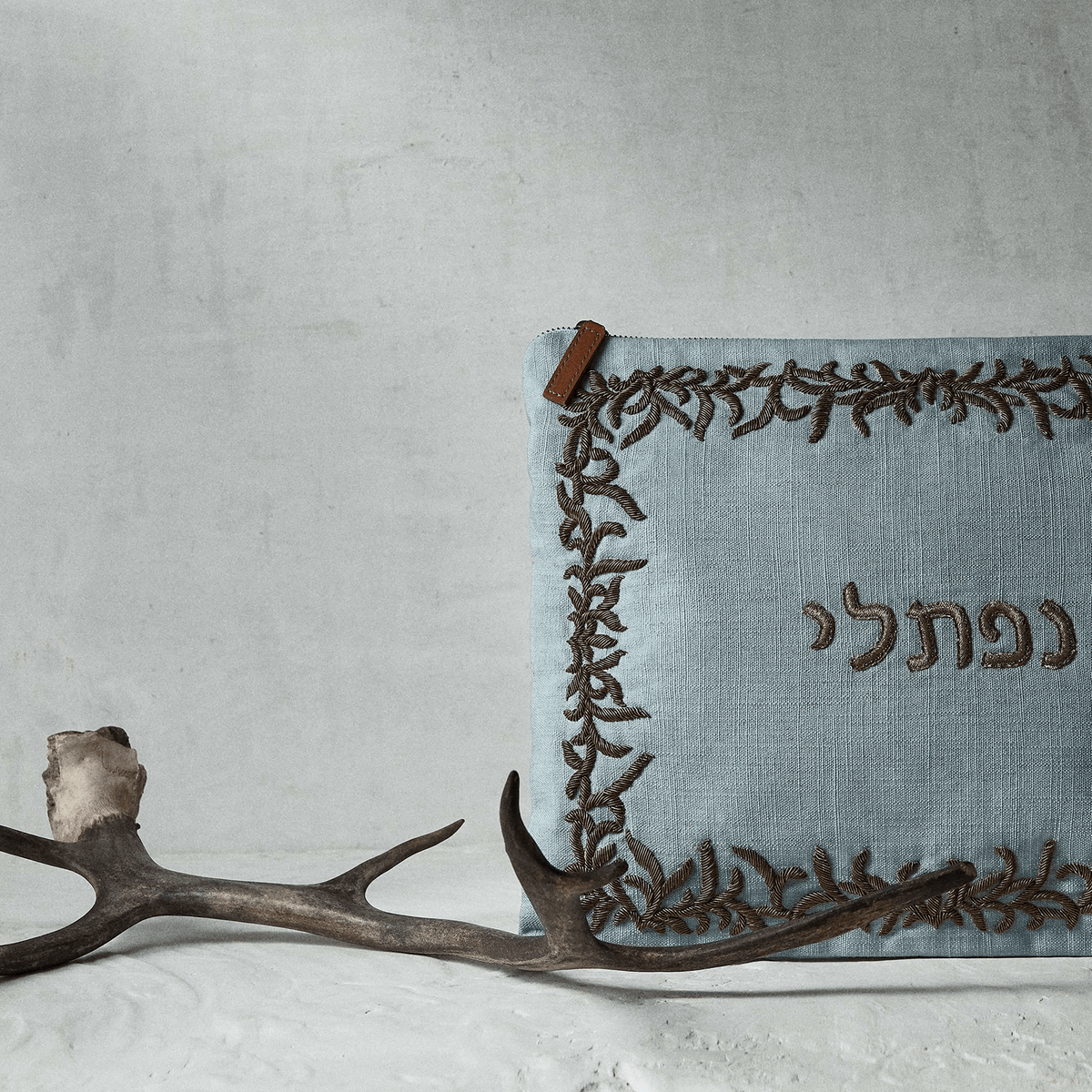 Naftali Tallit Bag, Sage | Luxury Bar Mitzvah Gift | ATOOF | Atoof
